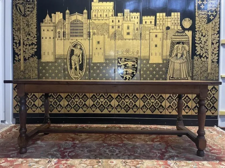 Table de ferme style Louis XIII en chêne