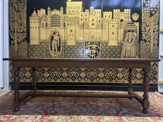 Table de ferme style Louis XIII en chêne