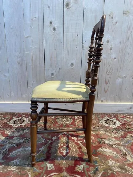 Set of 4 Napoleon III "Cathedral" chairs