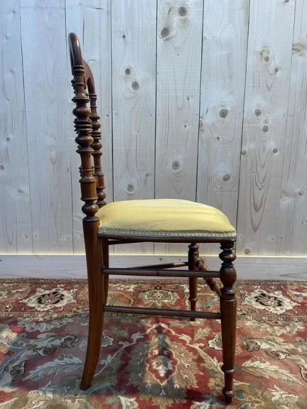 Set of 4 Napoleon III "Cathedral" chairs