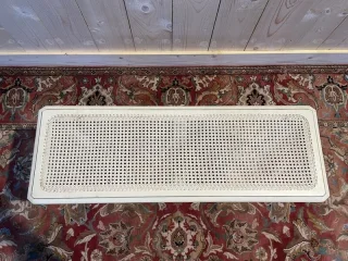 Bench - Piano bench painted in cane