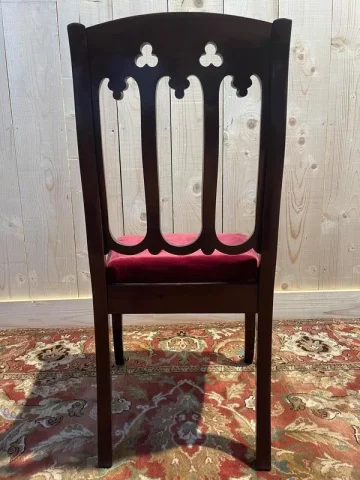 Suite de 6 chaises époque Restauration acajou et  filets