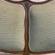 Canapé - Banquette de style Louis XV velours vert