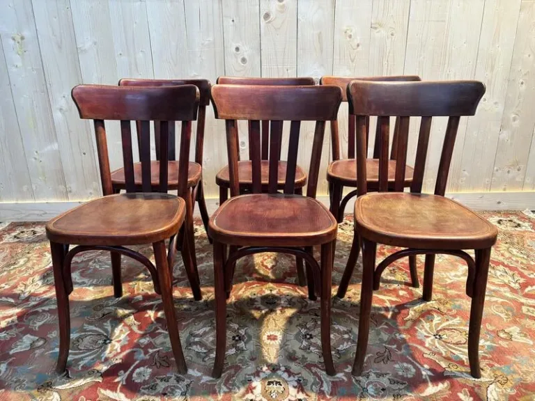 Série de 6 chaises bistrot fischel