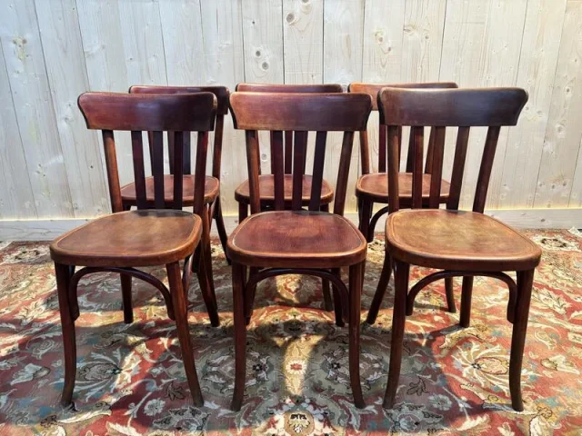 Set of 6 Fischel bistro chairs