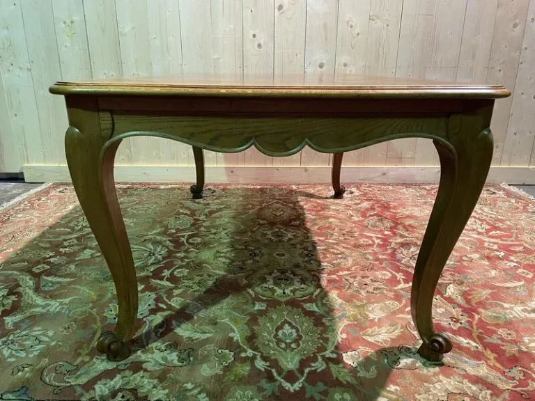 Table à l'italienne de style Louis XV en chêne