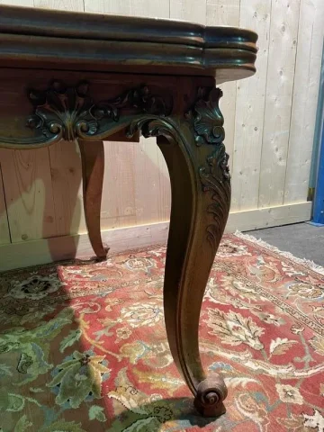 Louis XV style Italian table in carved oak