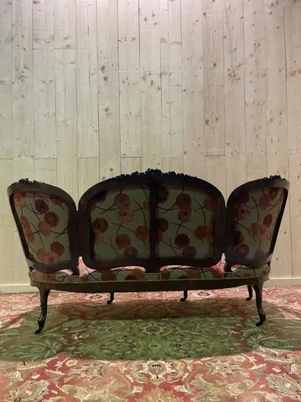 Canapé - Banquette Napoléon III  / Louis XV