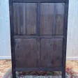 Empire style bookcase/display cabinet in cherry wood.