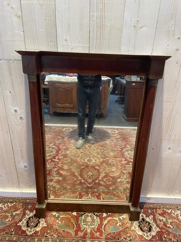 Mirror - Empire Trumeau in mahogany
