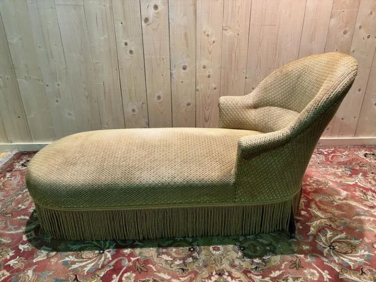 Méridienne en velours de style Napoléon IlI