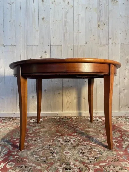 Table de salle à manger ronde en merisier