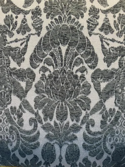 Louis XV blue velvet living room