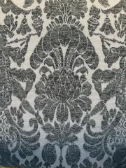 Louis XV blue velvet living room