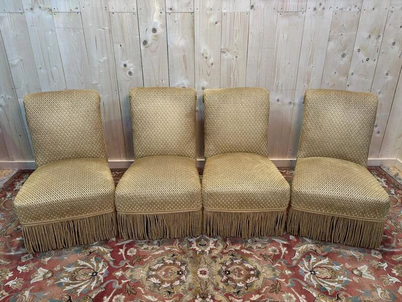 Set of 4 Napoleon III armchairs