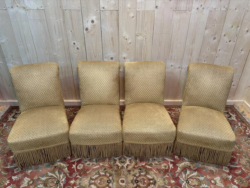 Set of 4 Napoleon III armchairs
