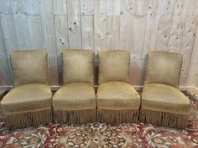 Set of 4 Napoleon III armchairs