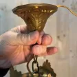 Lustre montgolfière à pampilles