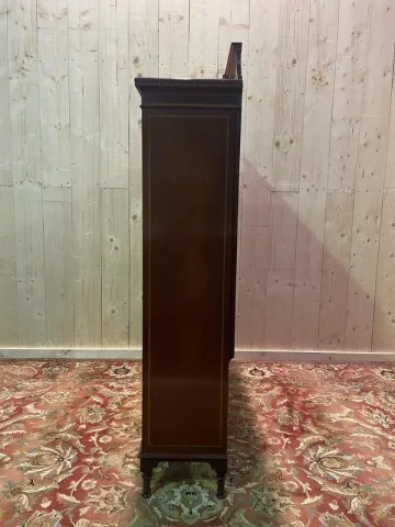 Bibliothèque - Vitrine anglaise marqueterie "Maple & Compagnie Londres"