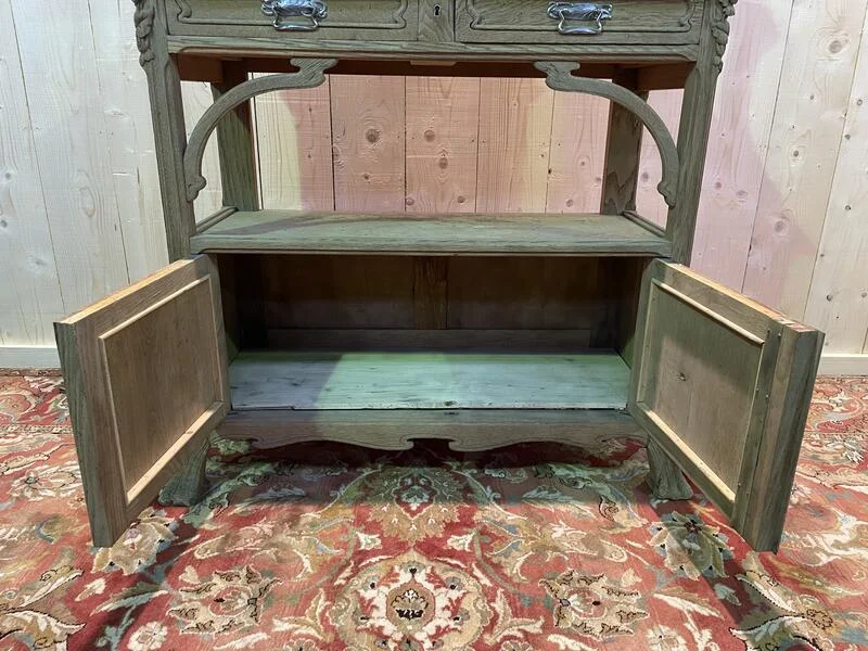 Low Art Nouveau oak sideboard
