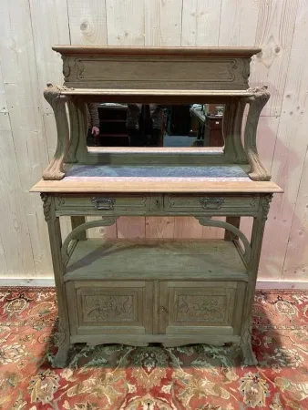 Buffet bas époque Art nouveau en chêne