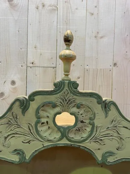 Estanier provençale en bois réchampi