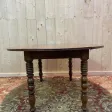 Table à manger ronde Louis Philippe en noyer