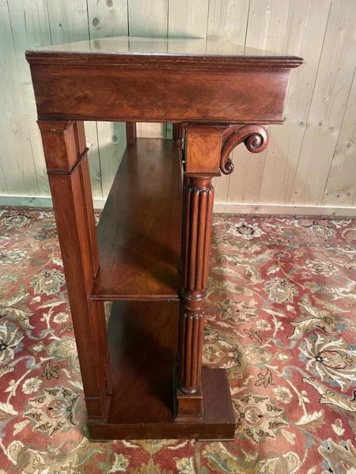 Empire style console with double columns
