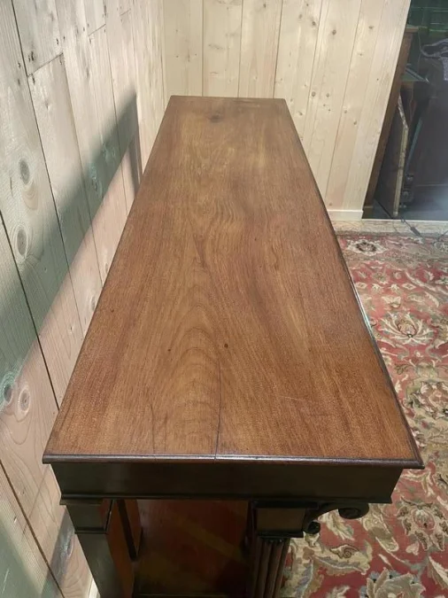 Empire style console with double columns