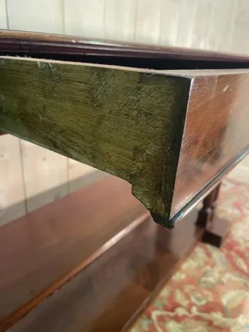 Empire style console with double columns