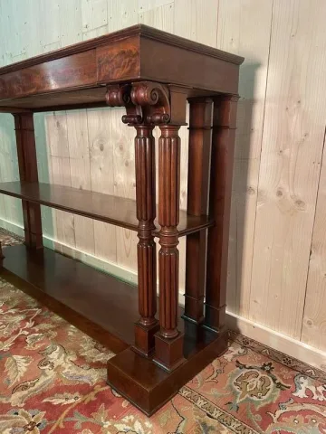 Empire style console with double columns