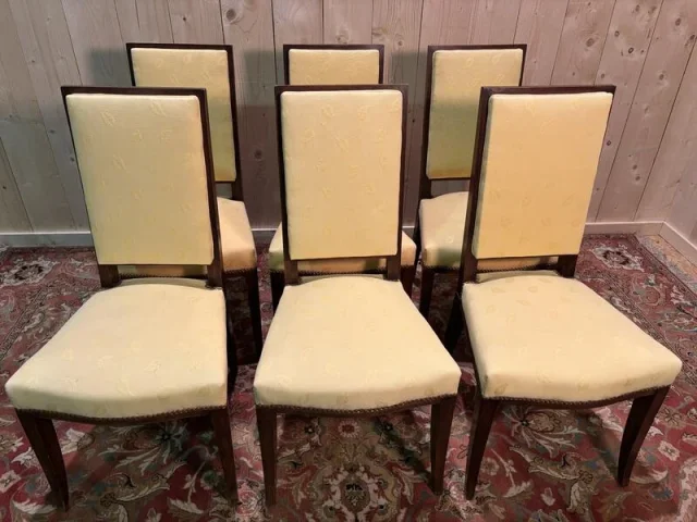 6 mahogany chairs in the Arbus taste