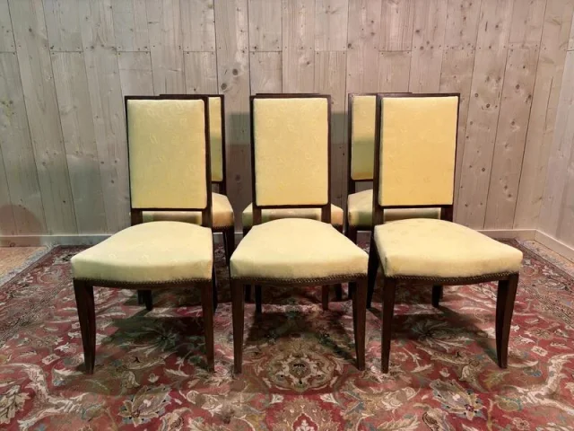 6 mahogany chairs in the Arbus taste