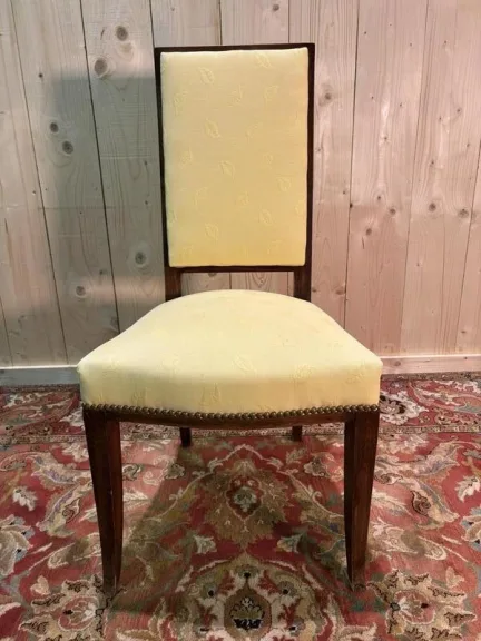 6 chaises en acajou  dans le goût Arbus