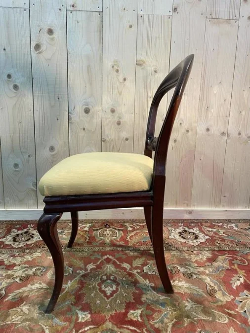 Continuation of 6 Louis XV chairs in mahogany