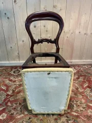 Continuation of 6 Louis XV chairs in mahogany