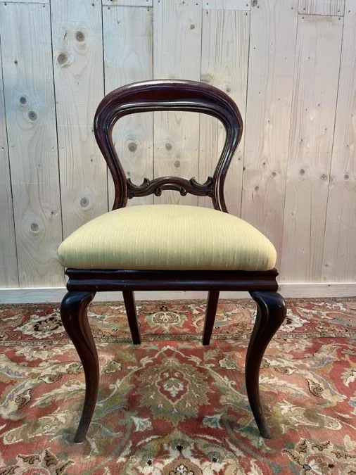 Continuation of 6 Louis XV chairs in mahogany