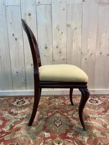 Suite de 6 chaises Louis XV en acajou