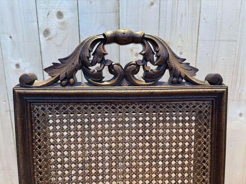 Series of 4 Renaissance chairs in Cannage.