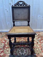 Series of 4 Renaissance chairs in Cannage.