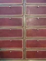 Napoleon III mahogany and marble notary cardboard