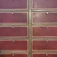 Cartonnier de notaire en acajou et marbre style Napoléon III