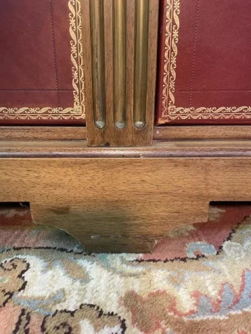 Cartonnier de notaire en acajou et marbre style Napoléon III