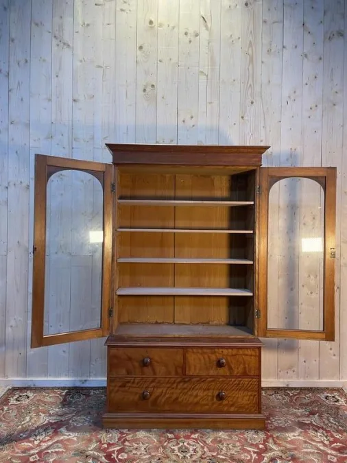 Bibliothèque - Vitrine style anglais