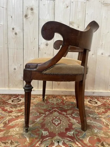 Fauteuil de bureau de style Louis XVI - Napoléon III