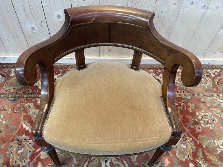 Fauteuil de bureau de style Louis XVI - Napoléon III