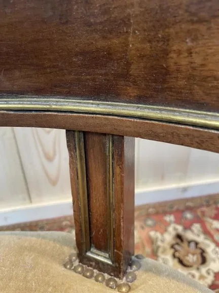Fauteuil de bureau de style Louis XVI - Napoléon III