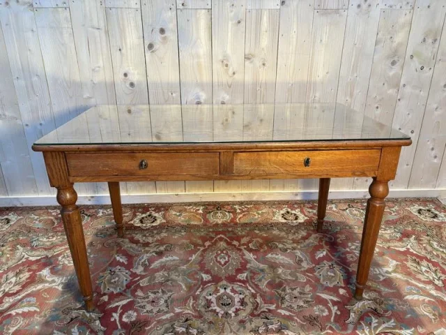 Bureau ou table en chêne