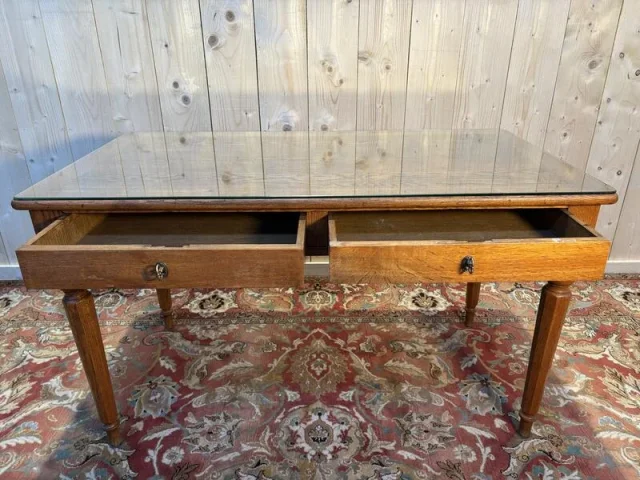 Bureau ou table en chêne