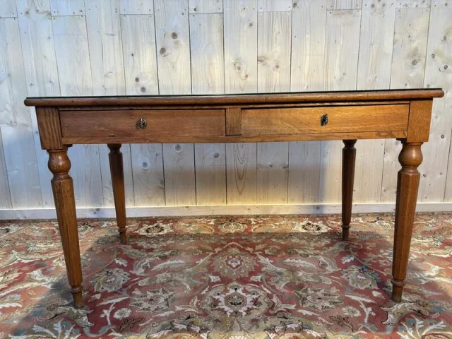 Bureau ou table en chêne